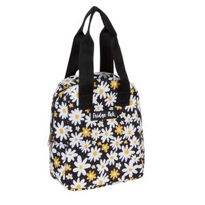 New Fridge Pak Personal Lunch Tote, Daisy Black 9in H x 7.25 W x 3.5 in D (Tango